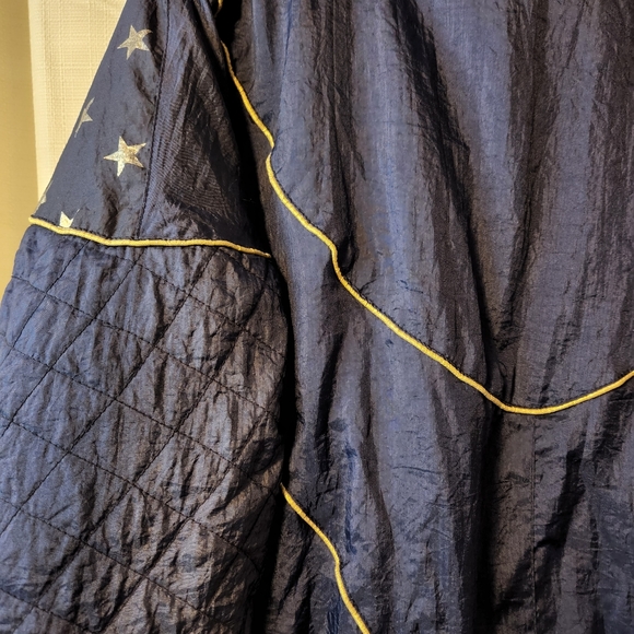 🌟 Vtg 80s Nylon Jogger Jacket | Star Print | Large - Picture 5 of 8